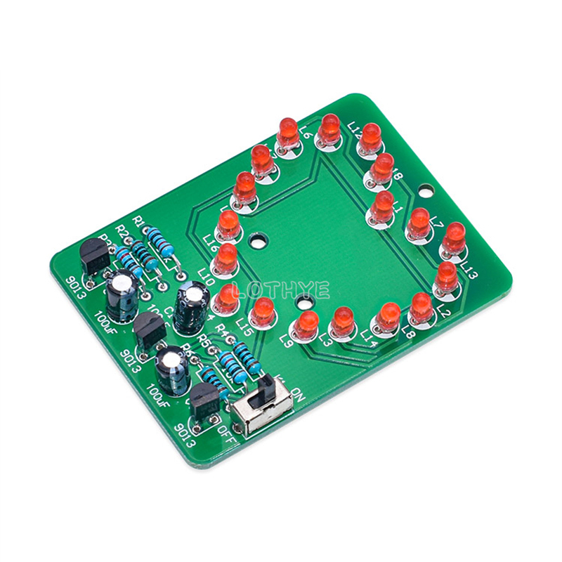 Zestaw lamp wodnych LED DIY w kształcie serca Zestaw elektroniczny DIY Zestaw kardioidalny Migające światło Zabawny zestaw do ćwiczeń lutowania