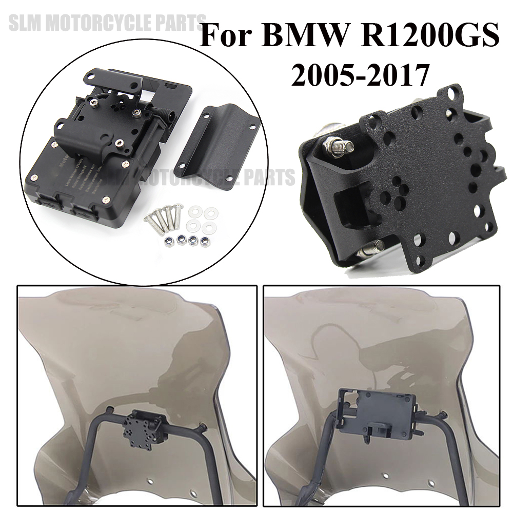Plaque de navigation GPS pour moto, support de téléphone portable, BMW R 1200 GS R sous GS Adventure 2005-2017