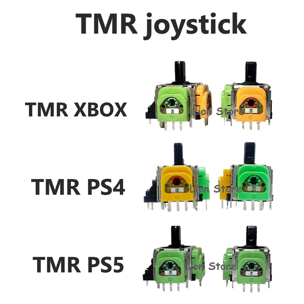 Favor para TMR Xbox PS4 TMR AnalogJoystick Más ahorro de energía Sin interferencias magnéticas Sin desgaste Precisión ultraalta