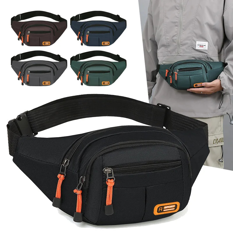 Bolsa de cintura móvel para homens e mulheres, multifuncional, grande capacidade, anti-respingos, resistente ao desgaste, para uso comercial, local de construção