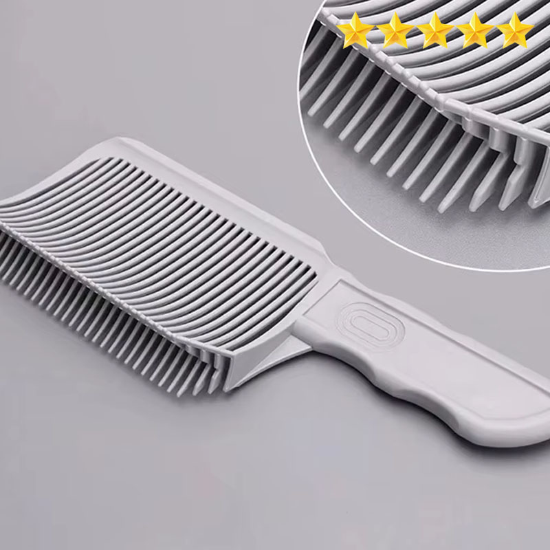 【Ventes chaudes】 nouveau peigne tondeuse hommes style plat peigne à cheveux incurvé en forme de V peigne de barbier positionnement dégradé démêlant cheveux magique