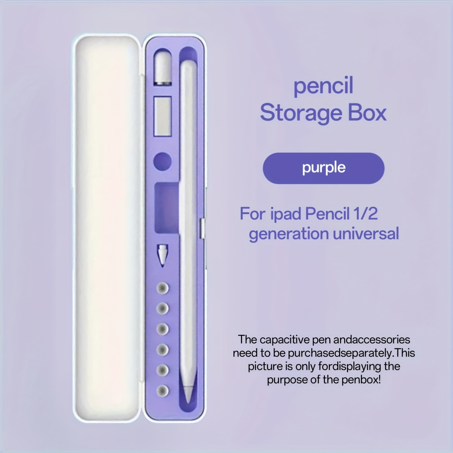 Uniwersalne etui ochronne do przechowywania Apple Pencil 1/2 generacji, trwałe akcesorium do tabletu zapobiegające utracie, kompatybilne z iPadem