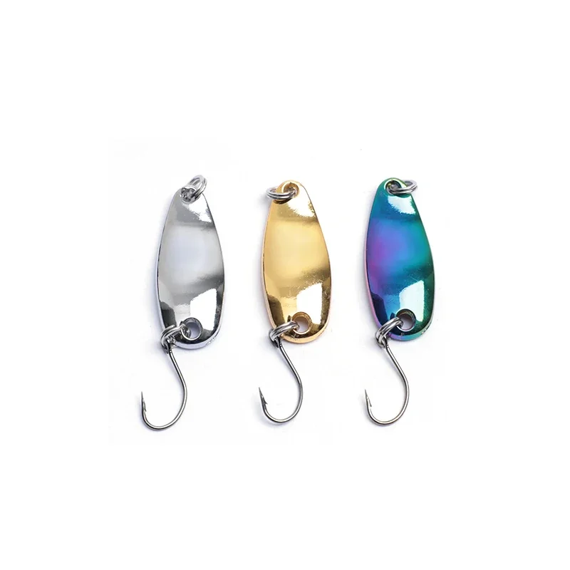 1 Stücke 2,5/3,5/5g Mini Wobbler Pailletten Löffel Köder Harten Köder Spinnerbait Isca Künstliche Pesca Wobbler Fliegen Angelgerät 5 Farben