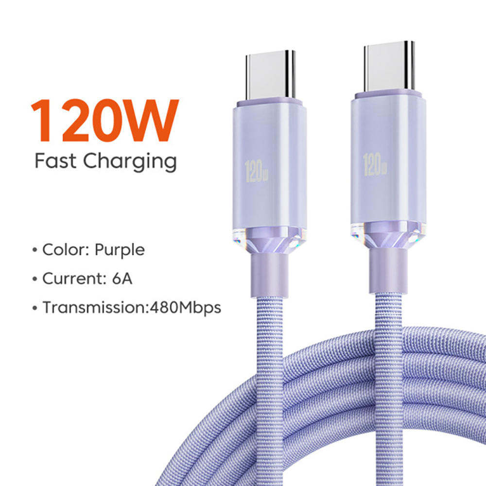    120w 6a cabo de dados cabo de carregamento rápido usb tipo-c cabo de carga para samsung xiaomi huawei telefone fio de carga rápida 0.25/1/1.5/2m