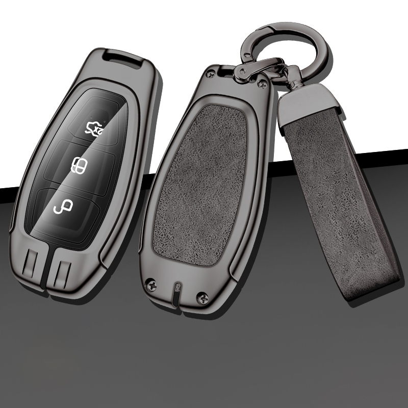 Copertura della cassa chiave dell'automobile in lega di zinco per Ford ST Line Focus 3 Mondeo MK4 Ecosport Puma Edge Escape Grand C Max Fiesta Accessori auto