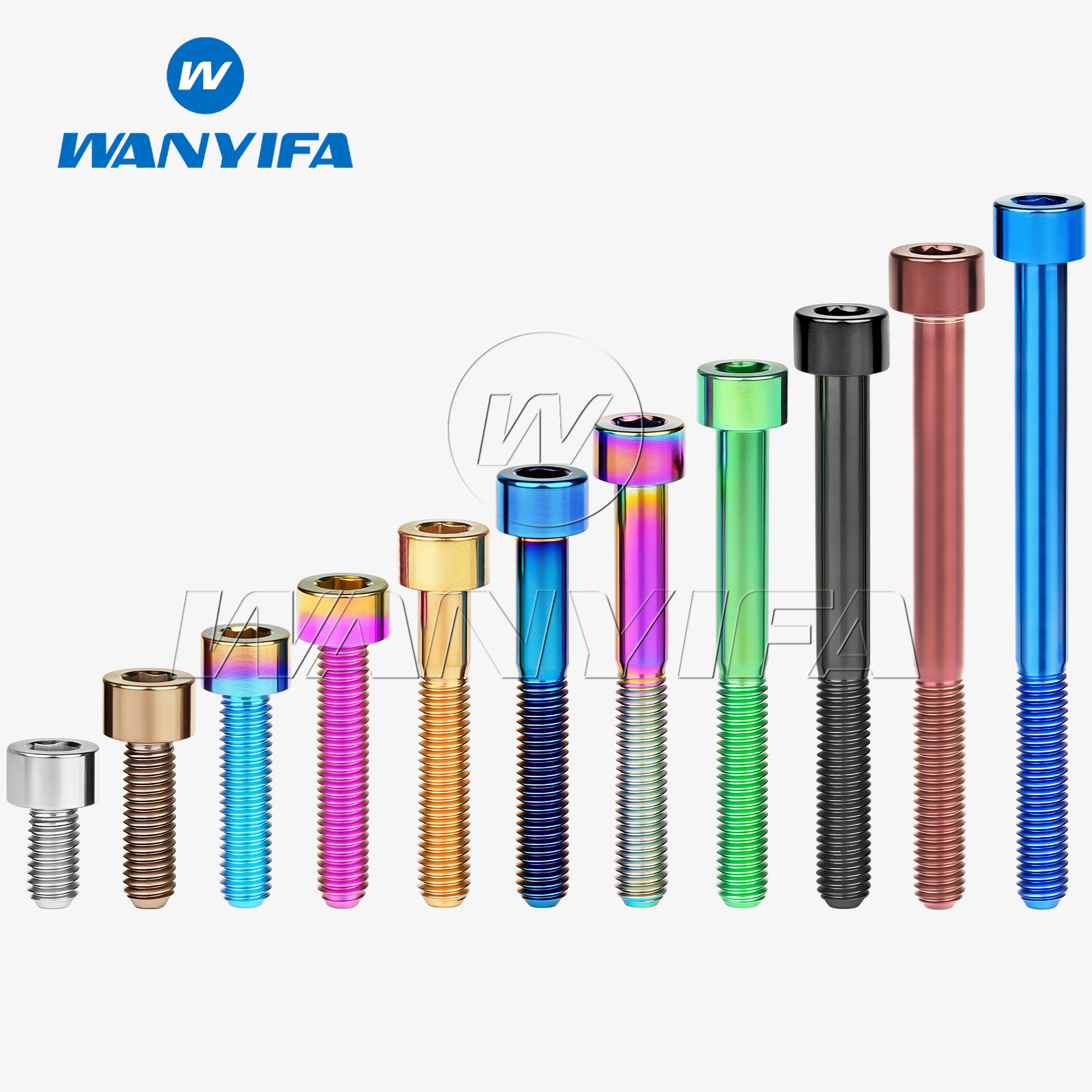 Титановый болт Wanyifa M5 x 10 12 16 18 20 23 25 30 35 40 45 50 55 60 мм Винт с шестигранной головкой и квадратной головкой для велосипедного выноса подседельного штыря