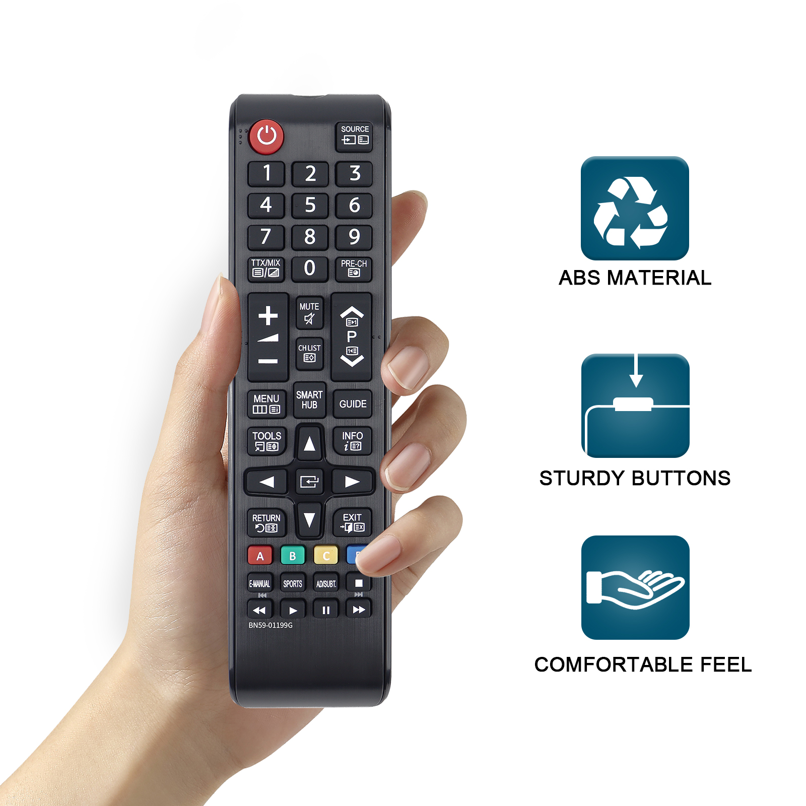 Bn59-01199G 삼성 TV 리모컨 Bn59-01199F Bn용 교체용 리모컨 5901199   Q Bn59-01301A Bn59-01199K Aa59-00799A