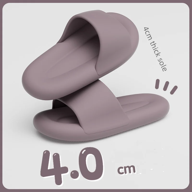 ผู้ชายผู้หญิง Soft Sole หมอนรองเท้าแตะน้ําหนักเบาเปิดนิ้วเท้าลื่นรองเท้าแตะ EVA ในร่มกลางแจ้ง Quick Drying ห้องน้ํารองเท้า