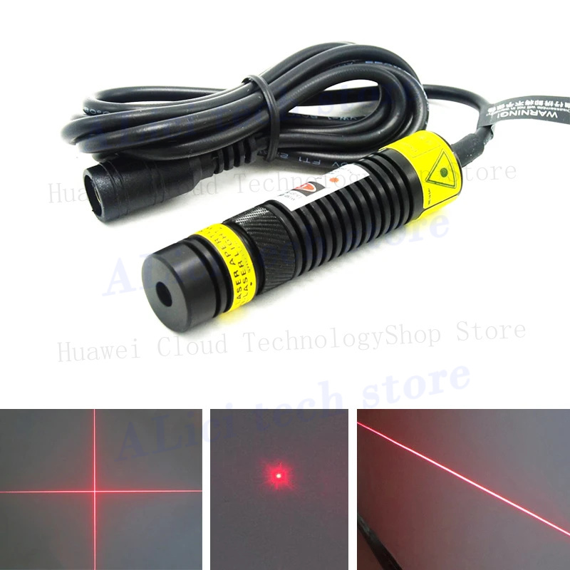 Módulo láser rojo punto/línea/cruzado 650nm 50mW 100mW 150mW 200mW 250mW para posicionamiento de alineación de laboratorio Industrial