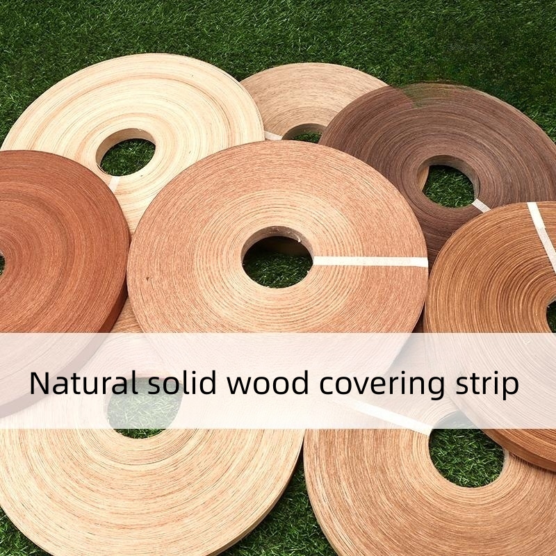 50M breedte: 20MM-40MM, dikte: 0,5 mm, natuurlijke kantenverlijmingsstrip houtfineerplaten