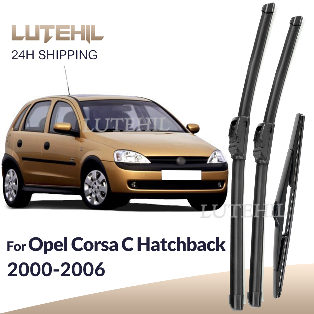Para opel corsa c hatchback 2000-2006 2001 2002 limpador dianteiro & traseiro lâminas de limpador pára-brisas janela escovas 20 "+ 18" + 16"