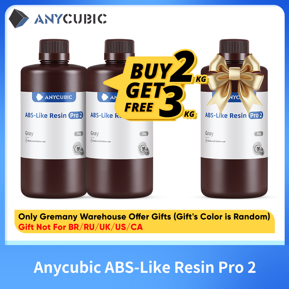 ANYCUBIC ABS-Like Pro 2 3D-принтер Твердость и прочность 405 нм УФ-отверждаемая фотополимерная УФ-смола для ЖК- 3D-принтера
