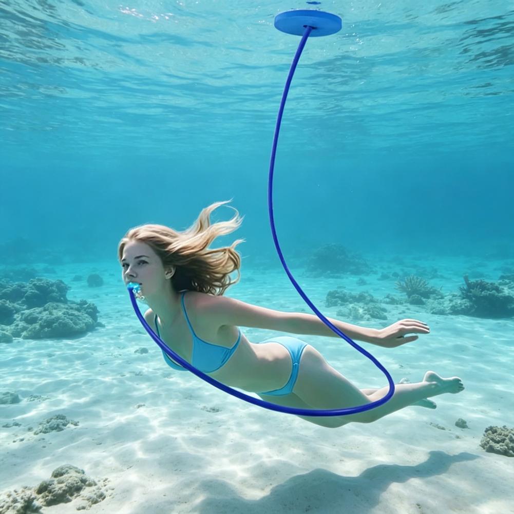 Zestaw do nurkowania z fajką, przenośny zestaw do snorkelingu, przenośne urządzenie do nurkowania z konstrukcją zapobiegającą wyciekom, elastyczny wąż, sprzęt do ćwiczeń pod wodą, tlen.