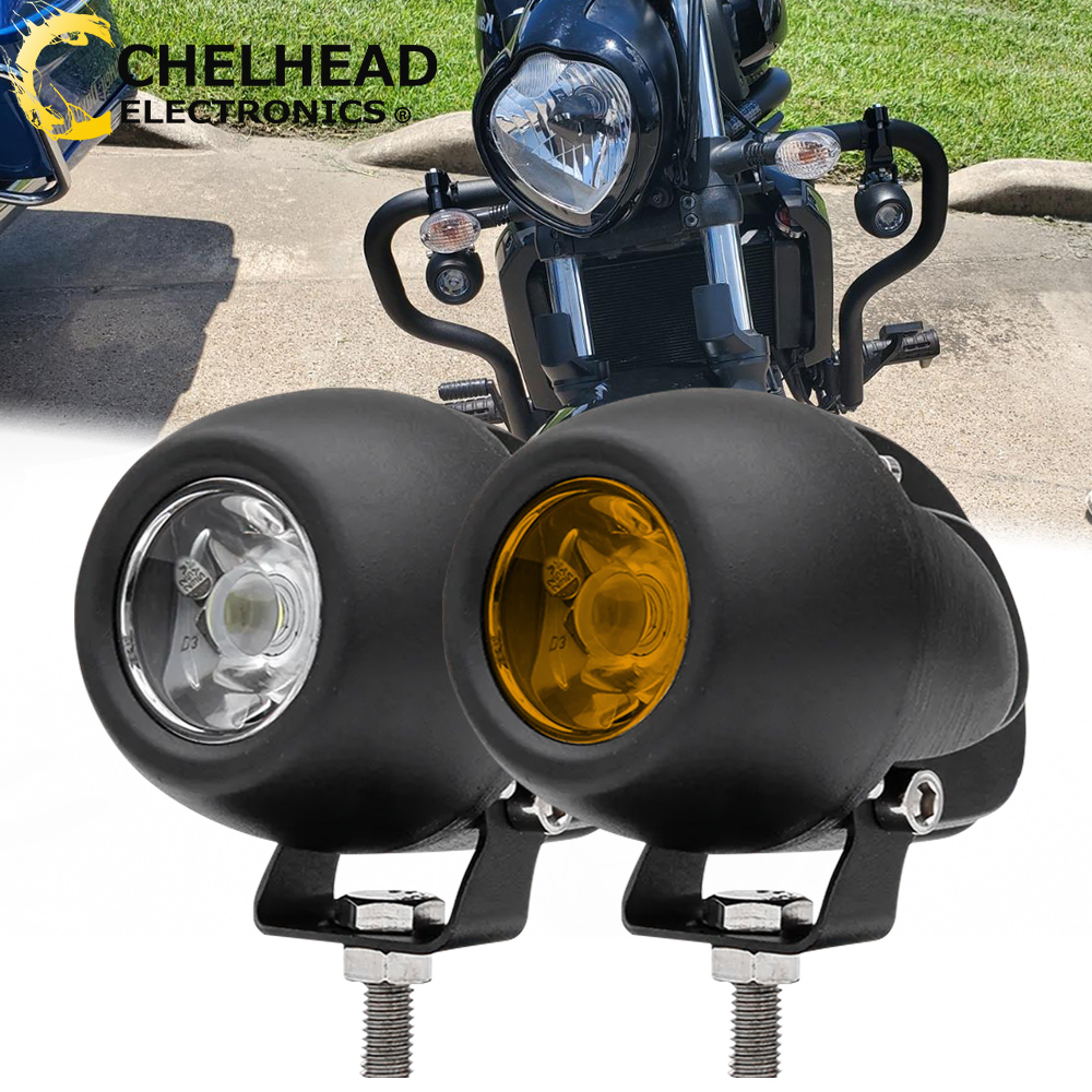 Projecteur de lumière LED pour moto, lumière de sauna antibrouillard, faisceau ponctuel, 20W, 2000LM, universel 12V, 24V, ampoule de conduite RL