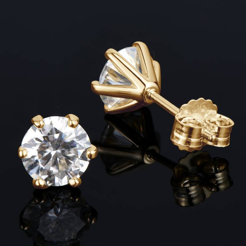 Orecchini Moissanite originali 1CT 2CT 3CT D Colore per uomo Donna Orecchini in vero argento 925 con piercing Gioielleria raffinata e certificato