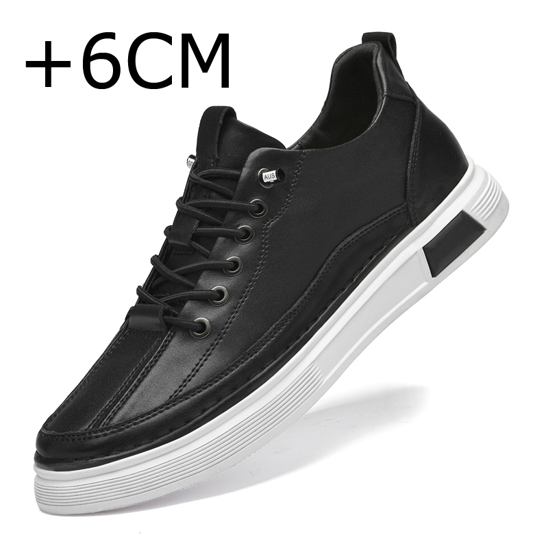 Heightening Height Increase Insole 6 CM High Heels Shoes Sport Comfortable Soft Bottom Elastic Band Men Sneakers Elevator Shoes