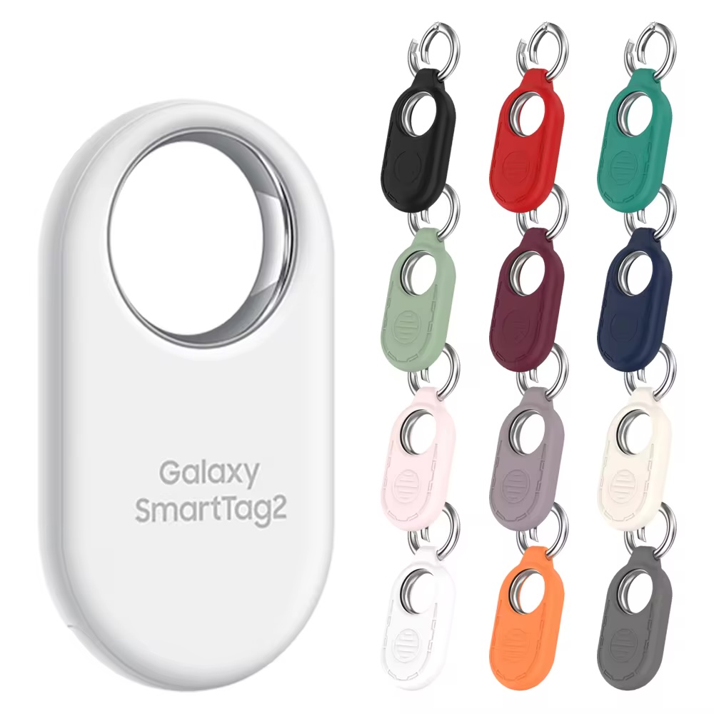 Funda de silicona para Samsung Galaxy SmartTag 2, parachoques protector suave de cobertura completa para Galaxy Smart Tag 2, accesorios de cubierta