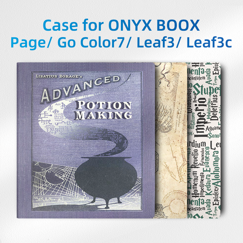 Magnetyczna obudowa dla ONYX BOOX Page and Go Color 7 Book Case dla Leaf 3c i Leaf3 z funkcją automatycznego budzenia Ultra cienka inteligentna funkcja