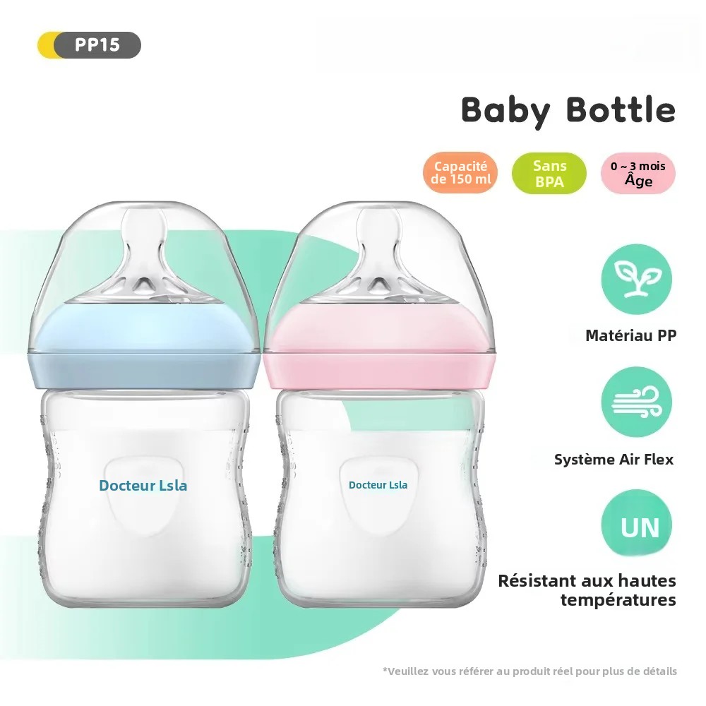 Bouteille PP pour bébé 150/240/330ML, biberon pour nouveau-né avec poignée, biberon pour lait, fournitures d'alimentation pour nouveau-né, sans BPA