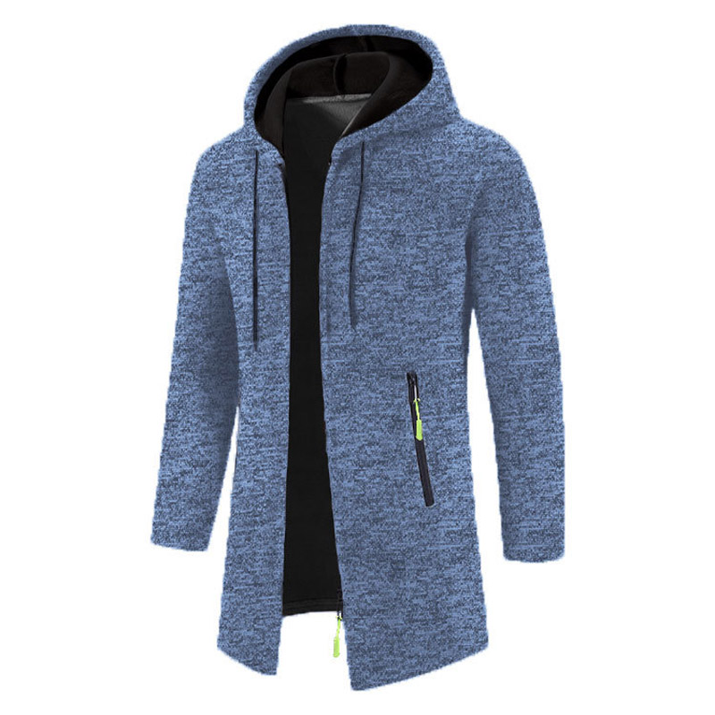 Hoodies masculinos primavera outono casual sólido com capuz zip-up moletom de malha de manga comprida moletom masculino streetwear com capuz cardigan