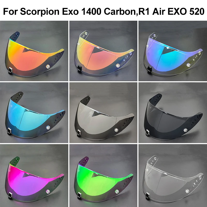Osłona przeciwsłoneczna do kasku motocyklowego do KDF-16-1 Scorpion Exo 1400 Carbon, R1 Air EXO 520 Anti-UV Anti-Scratch Dustproof Wind Shield