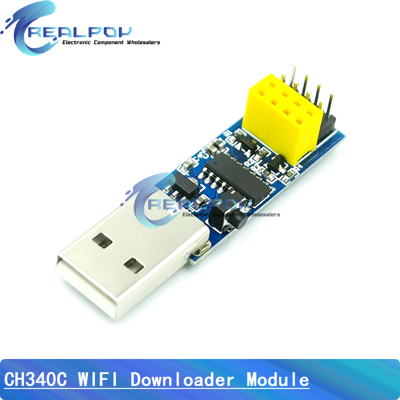 CH340C ESP8266 ESP-01 ESP01S адаптер программатора USB к ESP8266 последовательный беспроводной Wi-Fi модуль платы разработки для Arduino