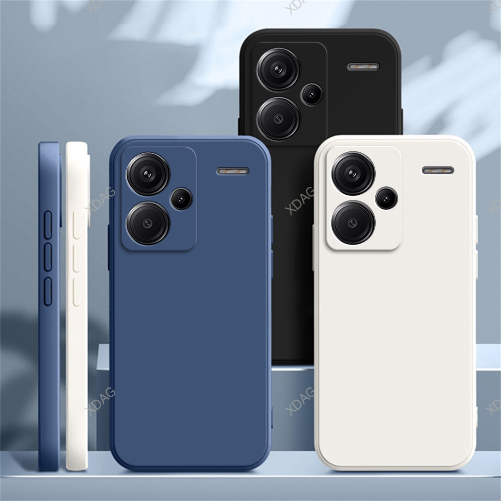 Custodia per telefono in puro colore per Xiaomi Redmi Note13 Note 13 13R Pro 13Pro Plus Pro + 5G Custodia morbida in silicone liquido Accessori Carcas