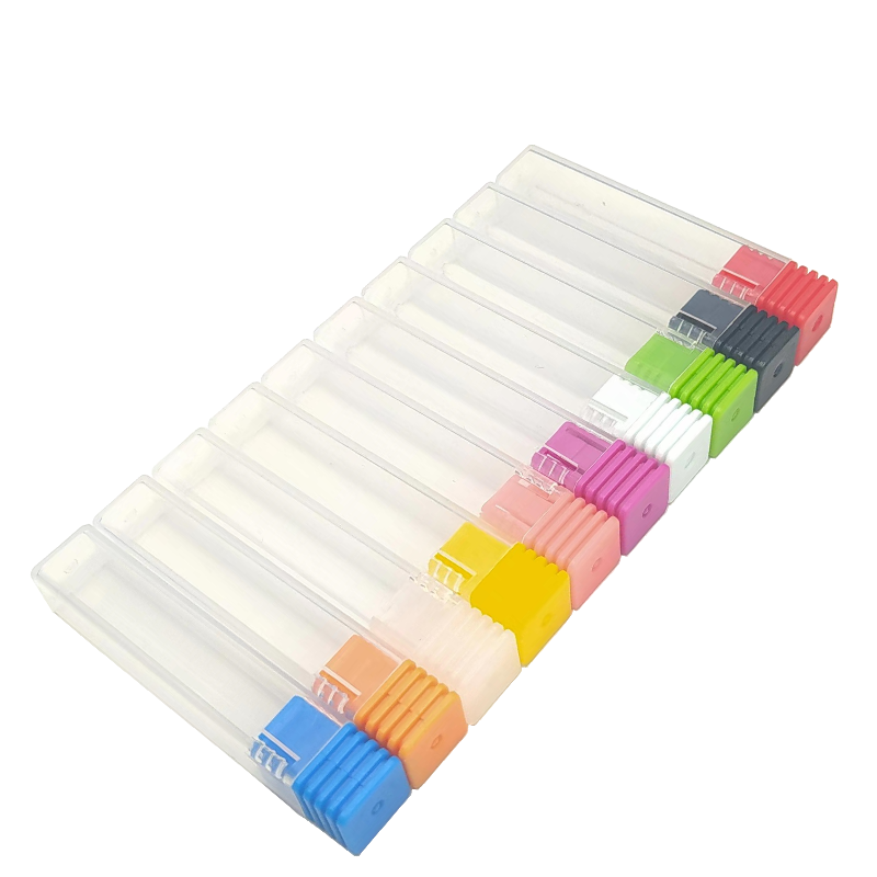 Soporte de exhibición para taladro de decoración de uñas, caja de almacenamiento de 9 colores, accesorios para fresa, herramientas para uñas, accesorios para uñas, 10 Uds.