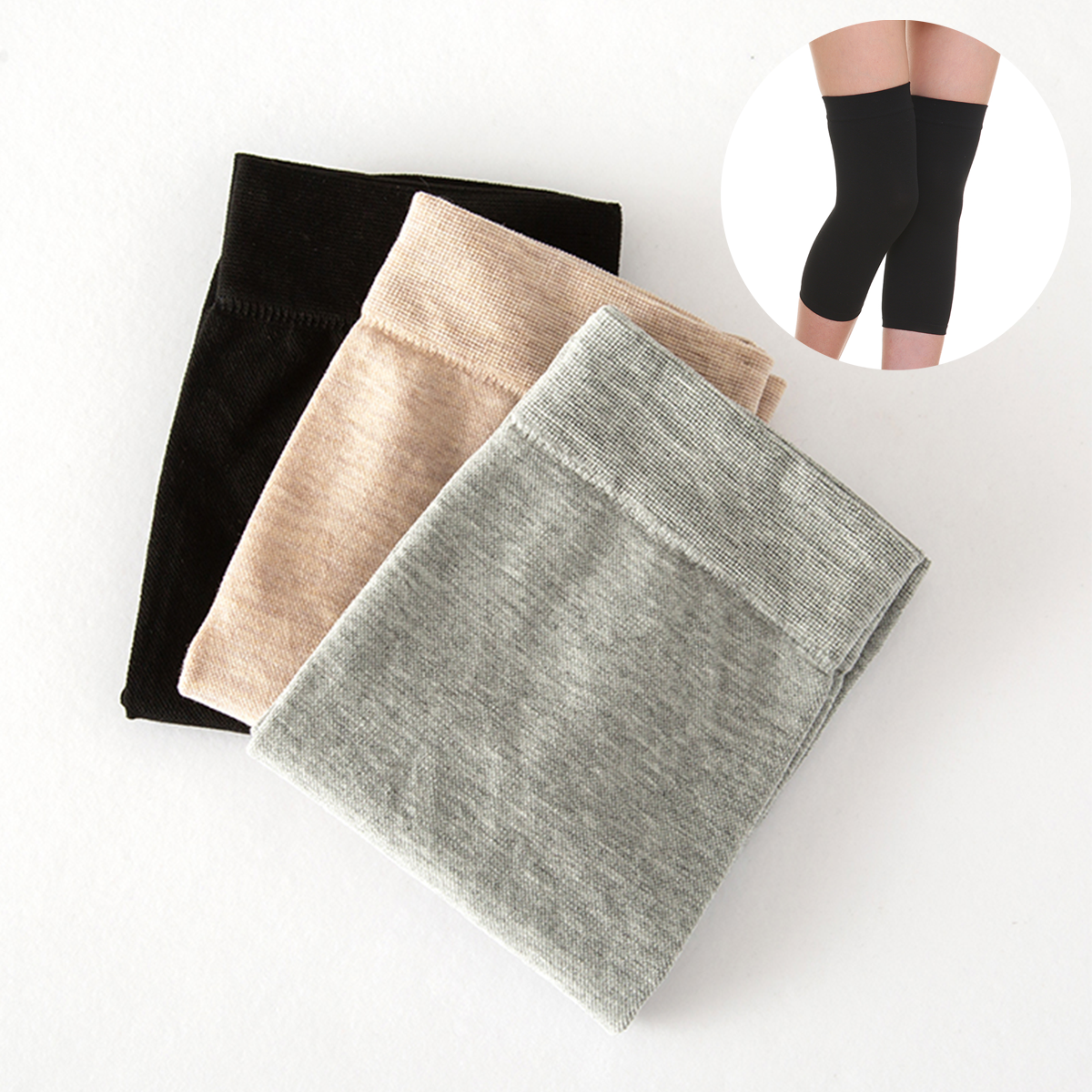1Pair Women's Thin Cotton Kneepad Soft Warm Joints Protector Anti-slip Elastic Sport Gym Knee Brace For Yoga/Dance/Training/Run