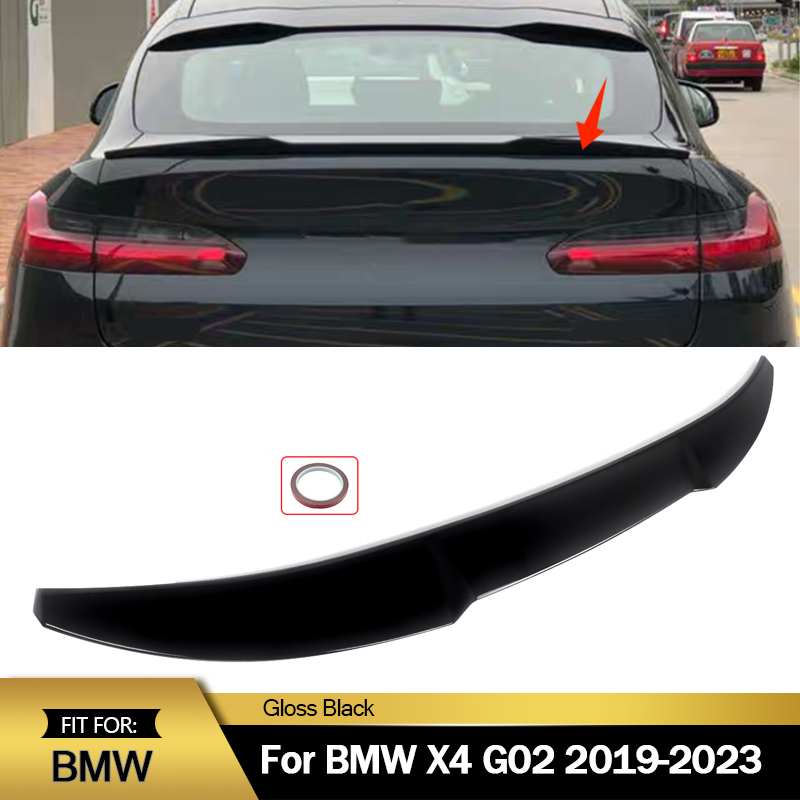Błyszczący czarny tylny spojler bagażnika na dach do BMW X4 G02 2019 2020 2021 2022
