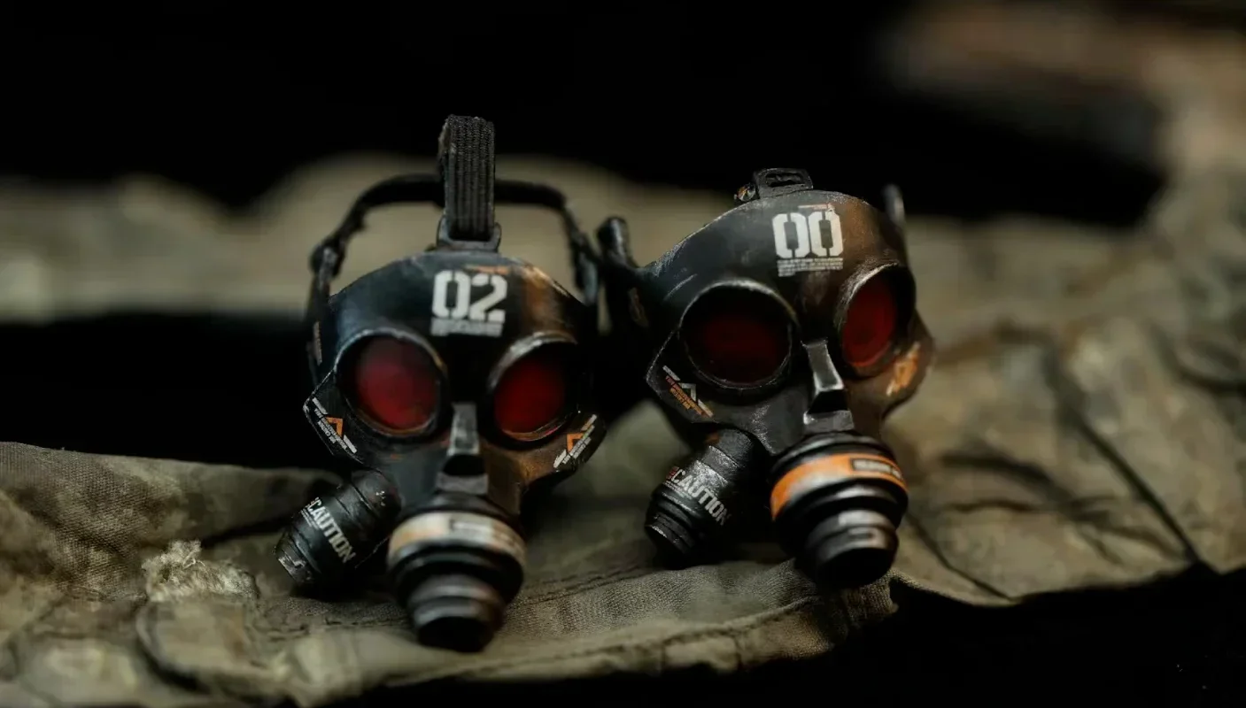 1/6 Scale Soldier End of World หน้ากากแก๊สพิษสําหรับ 12 ''
