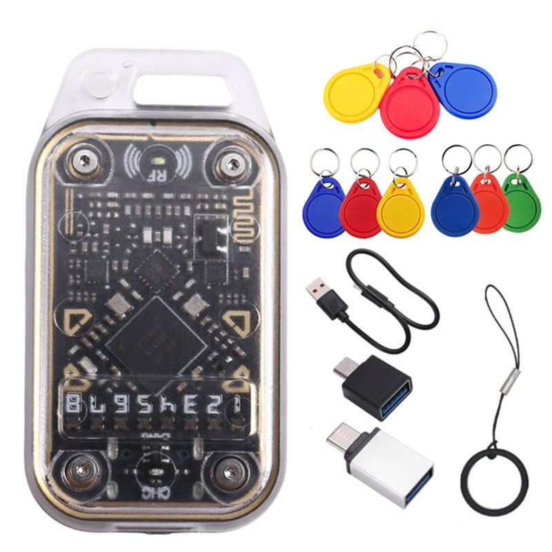 【RECOMENDAR】Chameleon Ultra NFC Duplicator+ 9XUID Keychain RFID Smart Chip Reader Emulator Chameleon V2.0 125K 13.56Mhz Card Dec