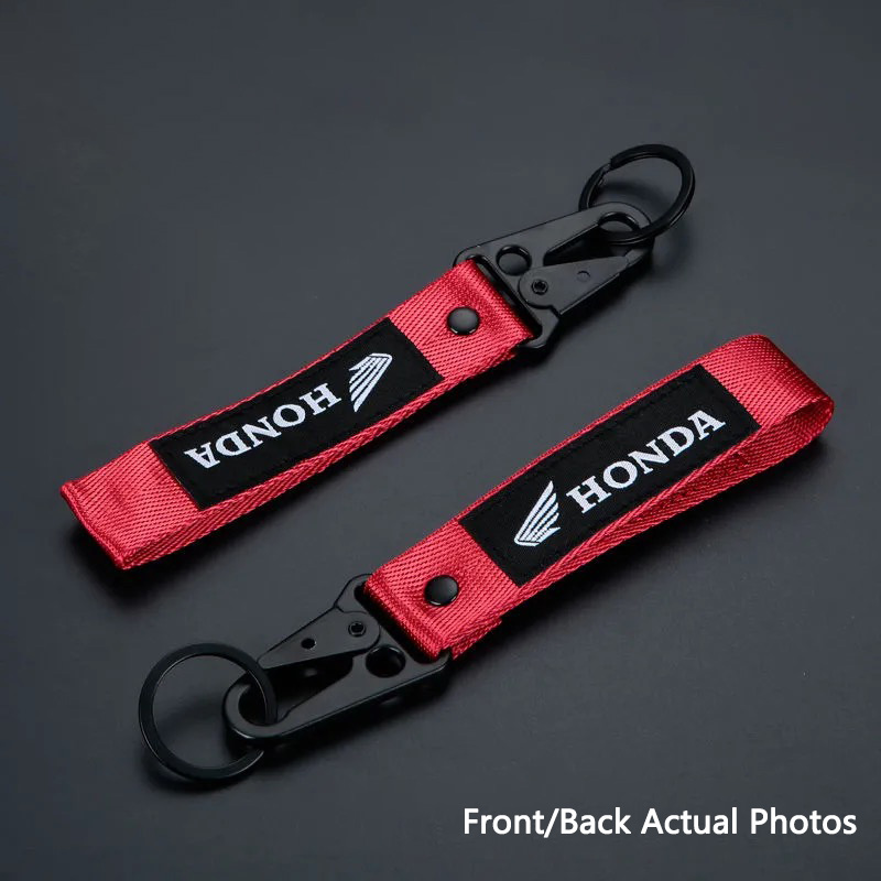 Llavero de cuero con cuerda para coche, cordón para llaves, para Honda Civic FIT Accord Prelude CRV 5th City CRZ CRX Jazz HRV Sticker