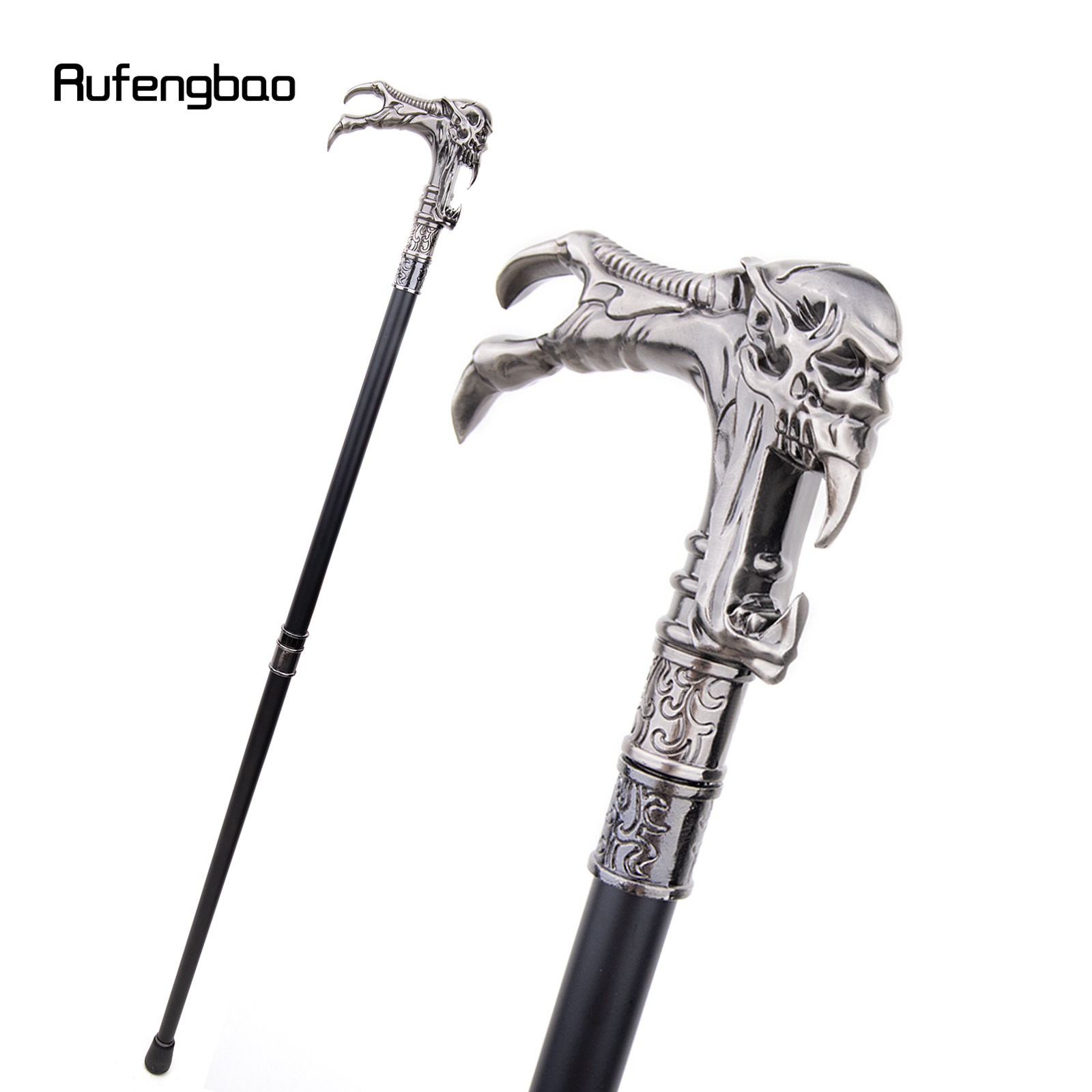 Ghost Schedel Hoofd Fashion Wandelstok Decoratieve Vampire Cospaly Vintage Party Modieuze Wandelstok Halloween Crosier 93Cm