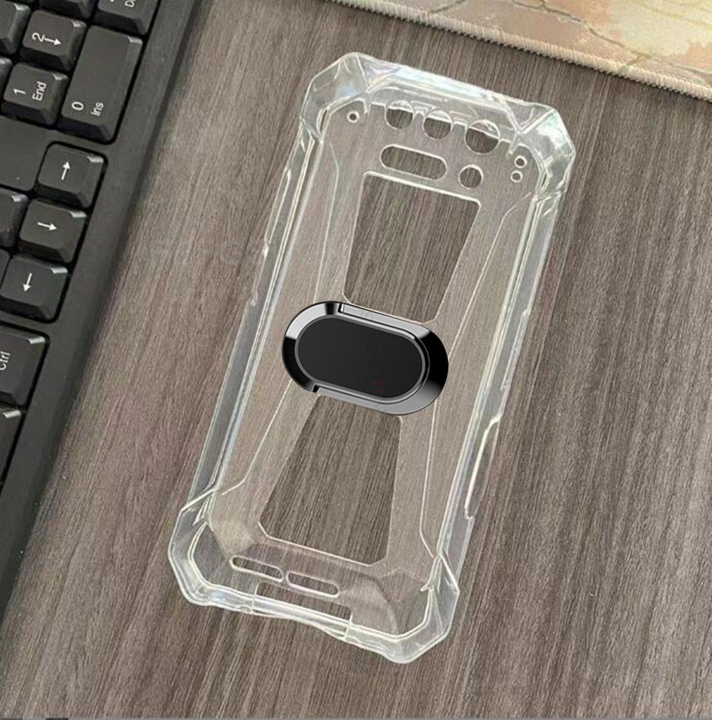 For Unihertz 8849 Tank 2 Pro 2024 6.79" Tank2 Pro Back Ring Holder Bracket Phone Cover TPU Soft Silicone Case