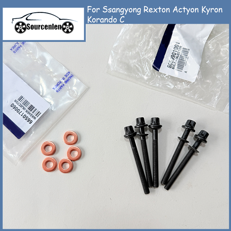 Novos parafusos de injetor genuínos OEM 6659901001   para Ssangyong Rexton Actyon Kyron Korando C 6650170060