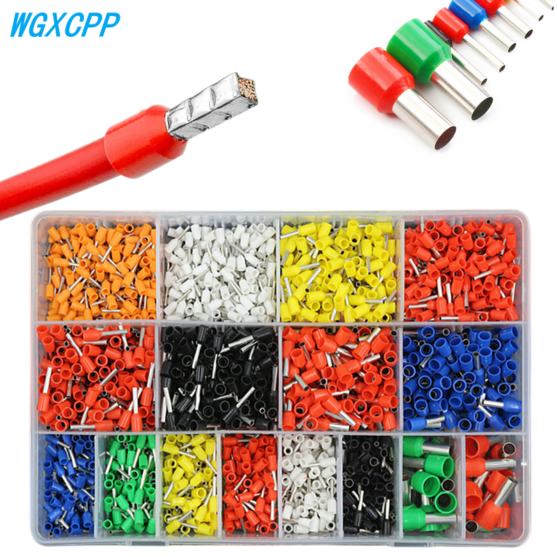 400-2120PCS กล่อง,VE Tubular CRIMP เทอร์มินัล,ลวดฉนวน Terminator,บล็อกขั้วต่อสายไฟ,ไฟฟ้าหลอด Terminal