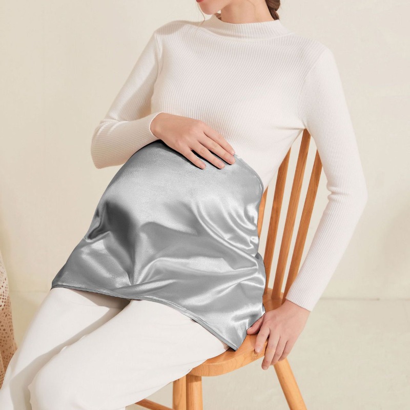 Ropa antiradiación de 30x50cm, Tops de maternidad 5G EMF WiFi RFID, protección para embarazo, túnica, escudo de tela plateada, delantal sin mangas, regalo