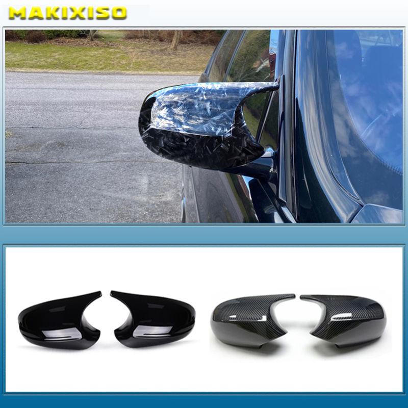Osłony lusterek wstecznych do Bmw serii 1 3 E90 E91 E92 E93 E80 E81 E87 E88 Włókno węglowe wsteczne Gloss Black