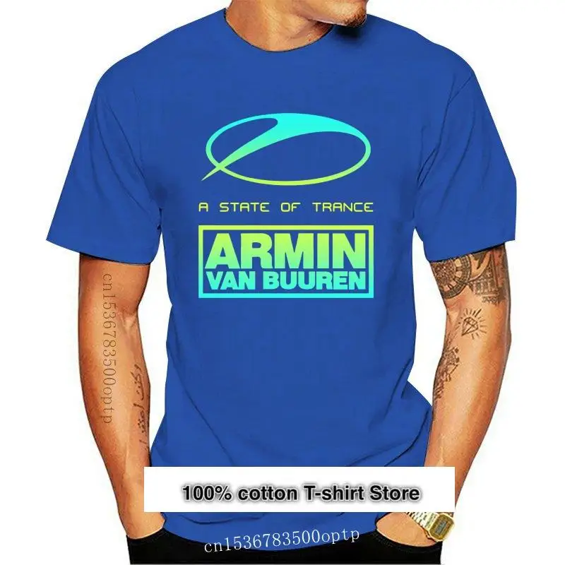 Camiseta masculina de um estado de Trance, Armin Van Buuren moda gráfica, Novo