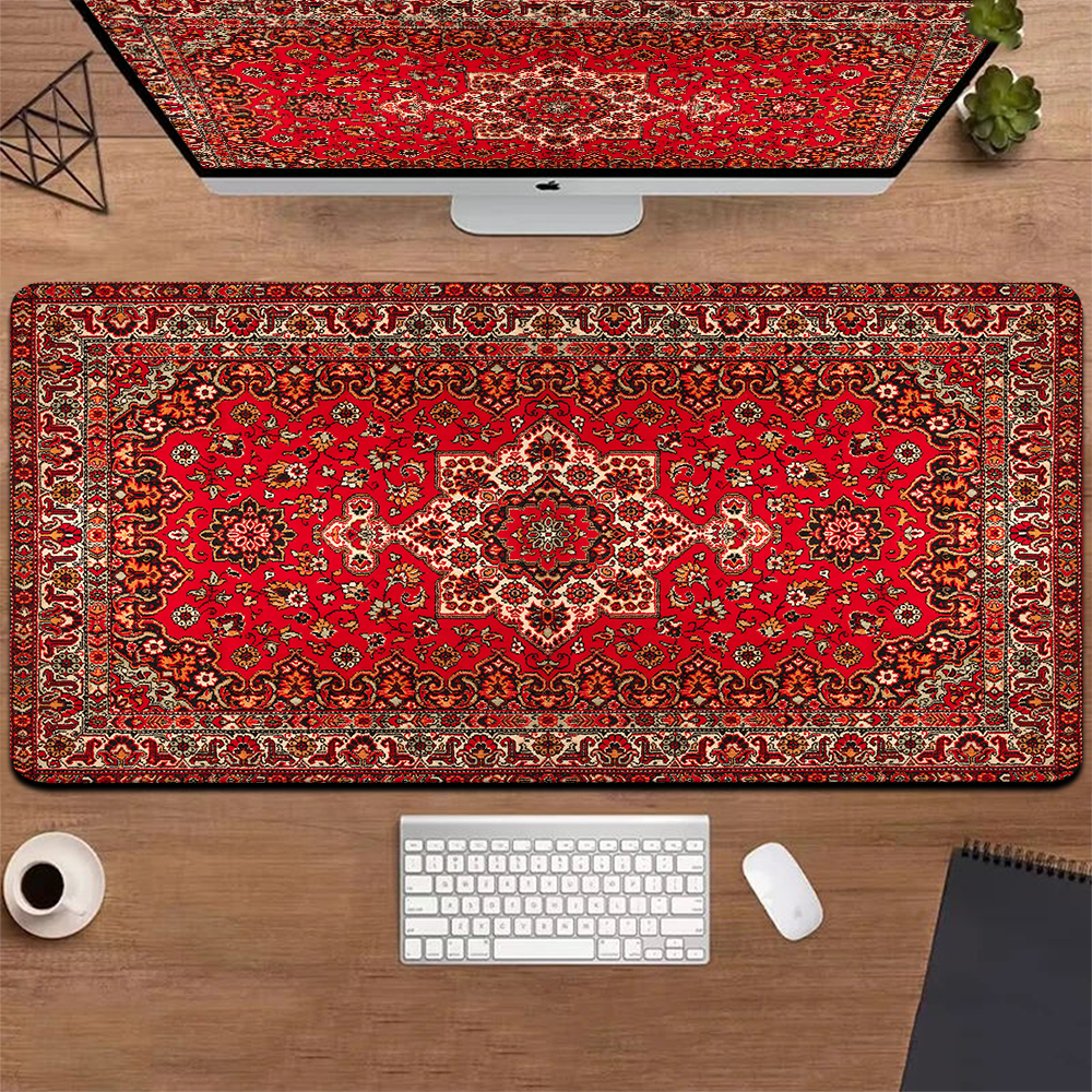 Alas Mouse Persia besar Xxl karpet kantor besar alas Mouse Gamer alas meja Aksesori komputer bantalan meja bantalan Mouse kecepatan