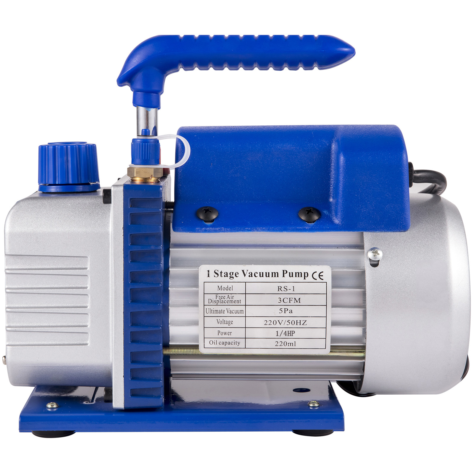 SucceBuy 3CFM 1/4HP pompe à vide pompe de réfrigération à un étage réfrigérant climatisation entretien CVC, emballage sous vide