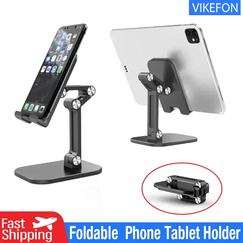 Supporto per telefono cellulare Supporto per tablet da tavolo pieghevole per IPhone IPad Samsung Xiaomi Supporto universale regolabile per telefono cellulare