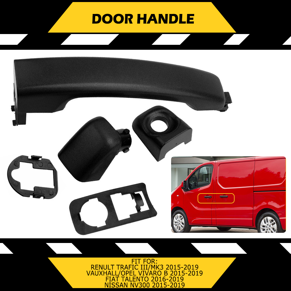 Manija de puerta delantera y trasera para coche, cubierta de tracción para Nissan NV300, Fiat Talento, Vauxhall, Opel Vivaro B, Renult Trafic III, MK3, 1 unidad