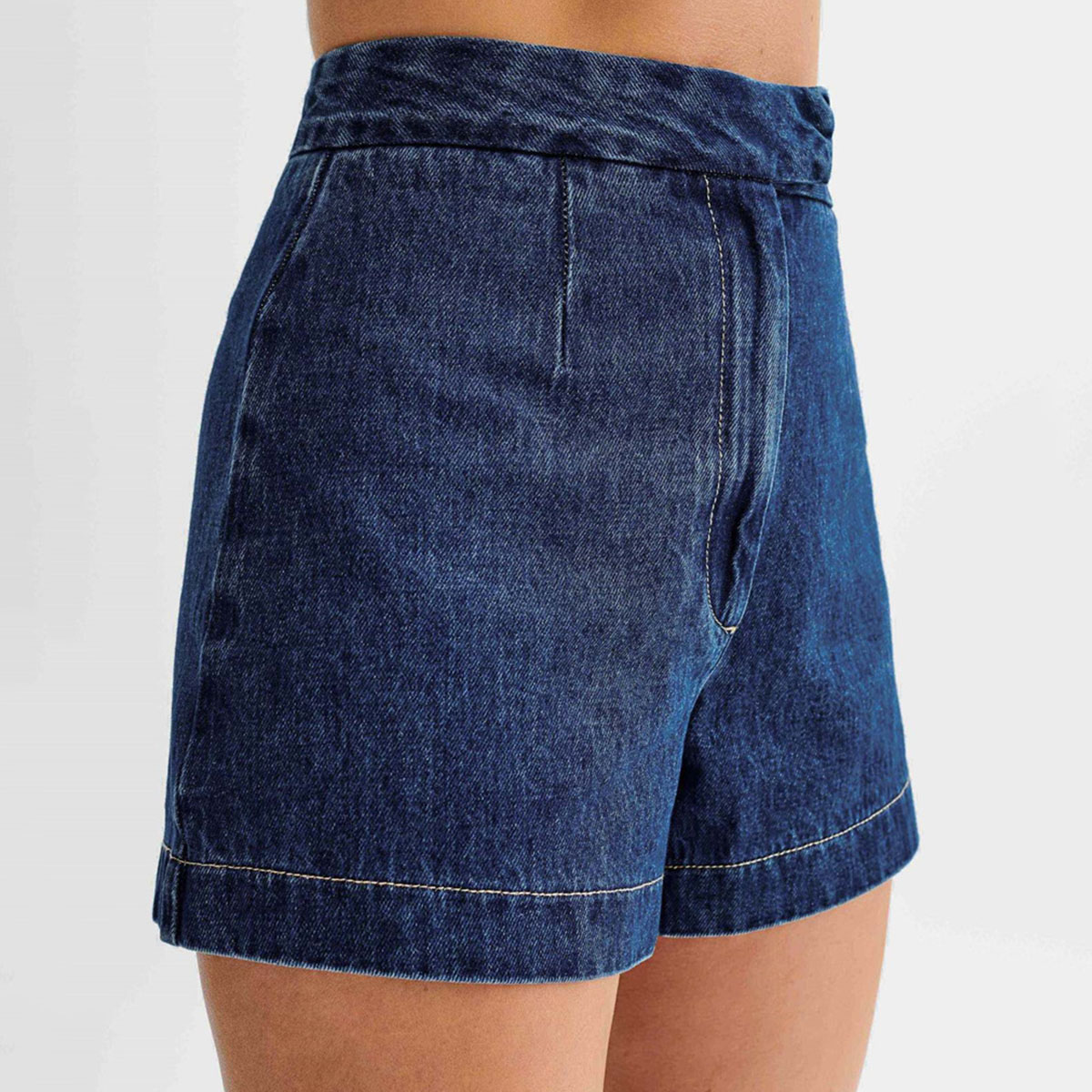 Letnie damskie szorty jeansowe bez rękawów z wysokim stanem, szerokie nogawki, spodenki w kształcie litery A, krótkie spodenki, dżinsowe spodnie damskie, szorty, dżinsy w stylu casual.