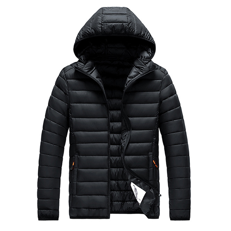 Parkas cálidas de invierno para hombre, abrigos gruesos de algodón a la moda con capucha, cazadora deportiva para hombre, chaquetas acolchadas térmicas, ropa 8XL