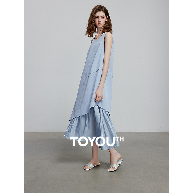 TOYOUTH Women Dress 2025 Summer New Elegant Dress 8529039