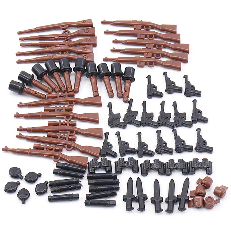 Spielzeugsoldaten Figuren Armee-Kampfspielset Gewehr-Kampfbausteine Kompatibel mit Großen Marken