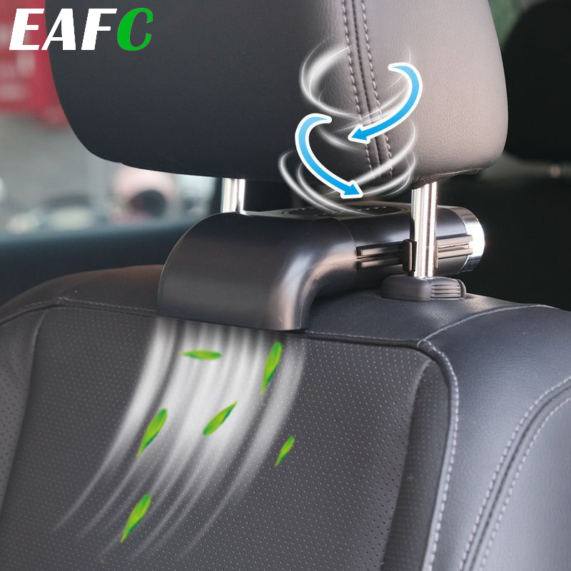 EAFC Mini wentylator samochodowy na tylne siedzenie USB Składany cichy wentylator 3 prędkości Regulowana uniwersalna chłodnica samochodowa Chłodzenie powietrzem Tylne siedzenie samochodu Auto