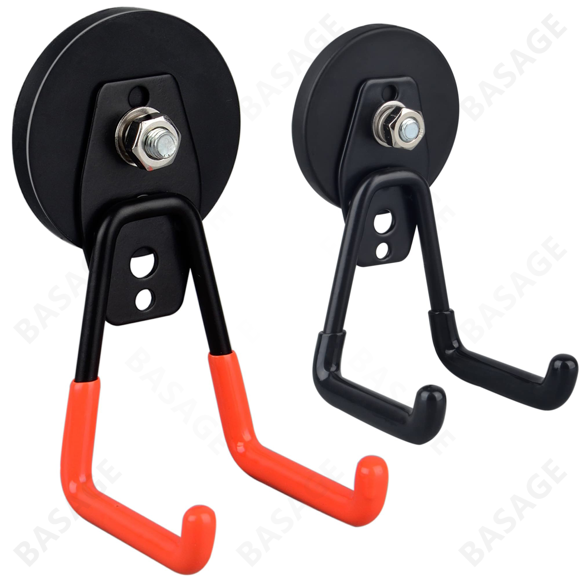 Strong Magnet Garage Hook, Nail Free Installation, High Load-Bearing, Anti Slip, Waterproof, Suitable for Gardening Tools, 43mm